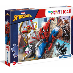 Clementoni Puzzle Maxi SuperColor Spiderman 104 Teile, empfohlen ab 4 Jahren