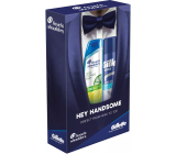 Gillette Cooling Sensitive Rasiergel mit Eukalyptus 200 ml + Head & Shoulders Deep Cleanse Oil Control Anti-Schuppen Shampoo 300 ml, Kosmetikset für Männer