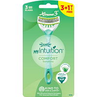 Wilkinson Sword Xtreme3 Damenrasierer My Intuition Comfort Sensitive, 3 Klingen, 4 Stk.