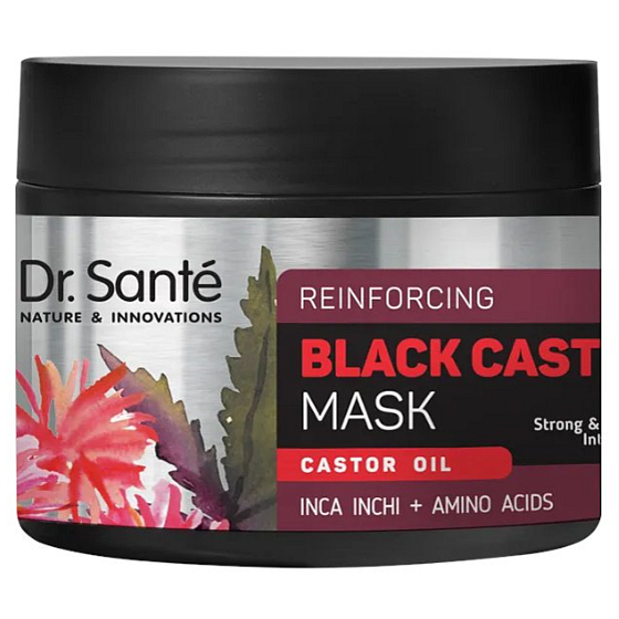 Dr. Santé Black Castor Oil Reinforcing Mask zur Wiederherstellung der Haarstruktur 300 ml