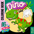 Ditipo Malbuch quadratisch Dino Time 18 Seiten A4 210 x 297 mm