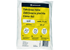 Spokar Profi Abdeckfolie zum Malen, 12 µ, 20 m², 4 × 5 m