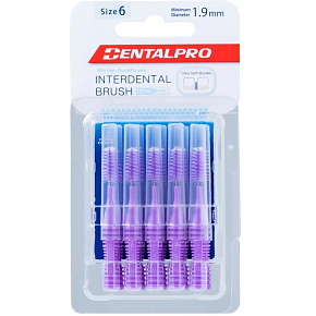 DentalPro Interdentalbürste gerade 1,9 mm lila, 10 Stück DentalPro Interdentalbürste gerade 1,9 mm lila, 10 Stück