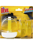 Dr. Devil 3in1 Lemon Fresh flüssiger WC Block, Korb + Nachfüllung 3× 55 ml