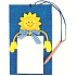 Notizbuch mit Sonnenpuzzle 1 Stück