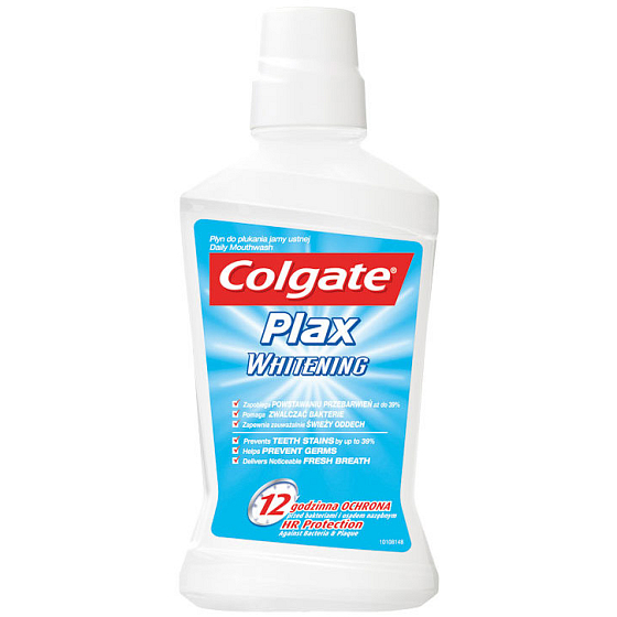 Colgate Plax Whitening Mundwasser mit einer Aufhellungswirkung von 500 ml