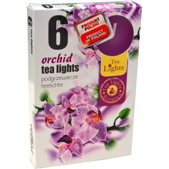 Teelichter Orchidee duftende Teelichter 6 Stück