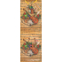 Alvarak Geschenk Papiertüte für Flasche 33 x 10,5 x 9 cm Violine und Noten 1 Stück