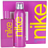 Nike Pink Woman Eau de Toilette 100 ml + Deodorant Spray 200 ml, Geschenkset