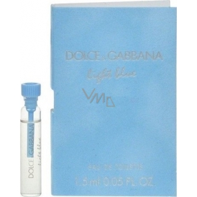 Dolce & Gabbana Hellblaues Eau de Toilette für Frauen 1,5 ml, Fläschchen