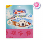 Spontex Pet Towel Mikrofasertuch aus Mikrofaser für Hunde und Katzen 40 x 80 cm 1 Stück