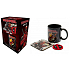 Degen Merch Marvel Deadpool Keramikbecher 315 ml + Schlüsselanhänger + Untersetzer, Geschenkset
