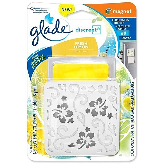 Glade Discrete Magnet Frischer Zitronenlufterfrischer 8 g