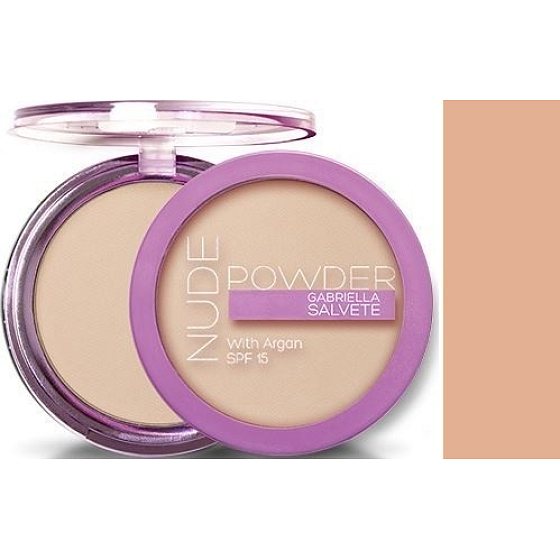 Gabriella Salvete Nude Powder mattierendes Kompaktpuder SPF 15 03 8 g