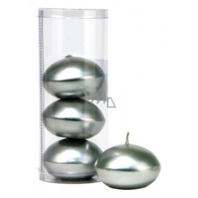 Schwimmendes Kerzenmetall Silber im Rohr 50 x 120 mm 4 Stück