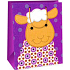 Ditipo Geschenk Papiertüte 26,4 x 13,7 x 32,4 cm dunkelrosa Schaf AB