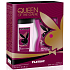 Playboy Queen of The Game parfümiertes Deodorantglas für Frauen 75 ml + Duschgel 250 ml, Kosmetikset