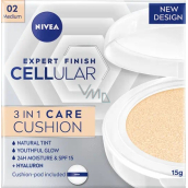 Nivea Expert Finish Cellular 3in1 Caring Tinted Cream Make-up im Schwämmchen 02 Medium 15 g