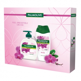 Palmolive Natur Orchid Duschgel für Frauen 250 ml + Flüssigseife 300 ml, Kosmetikset