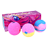 Bomb Cosmetics Aquarelle Funkelnder ballistischer Badeball erzeugt eine Farbpalette in Wasser 3 x 250 g, Kosmetikset
