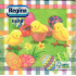 Regina Papierservietten 1-lagig 33 x 33 cm 20 Stück Ostern grün mit Küken und Eiern