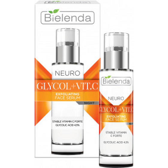 Bielenda Neuro Glycol + Vitamin C feuchtigkeitsspendendes Nachtgesichtsserum 30 ml