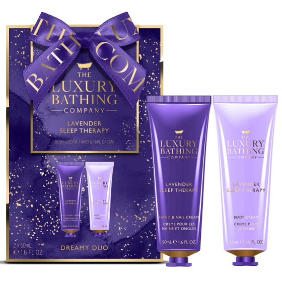 Grace Cole Lavender Sleep Therapy Handcreme 50 ml + Körpercreme 50 ml, Kosmetikset für Frauen