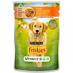 Purina Friskies Vitafit Huhn mit Karottensaft Alleinfuttermittel für Hunde Kapsel 100 g