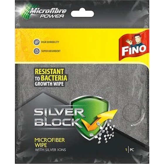 Fino Silver Block Mikrofasertuch 32 x 32 cm 1 Stück