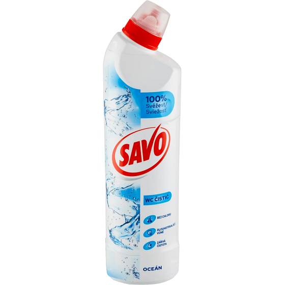 Savo Toilettenreiniger Ocean flüssiger Toilettenreiniger und Desinfektionsmittel 750 ml