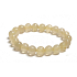 Quarz mit Rutil Armband elastisch Naturstein, Perle 8 mm / 16-17 cm, die perfekte Heiler