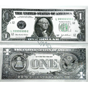 Talisman versilberte 1 USD Note