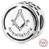 Charme Sterling Silber 925 Architektur, Perle auf Armband Job