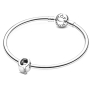 Sterling Silber 925 Alphabet Buchstabe Q, Perle für Armband