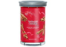 Yankee Candle Sparkling Cinnamon - Sparkling Cinnamon Kerze Signature Tumbler großes Glas 2 Dochte 567 g