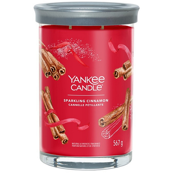 Yankee Candle Sparkling Cinnamon - Sparkling Cinnamon Kerze Signature Tumbler großes Glas 2 Dochte 567 g