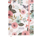 Albi Tagebuch 2025 täglich - Rosen 16,5 x 12 x 2,5 cm