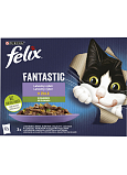 Felix Fantastic Katzenfutter mit Gemüse, 12 × 85 g