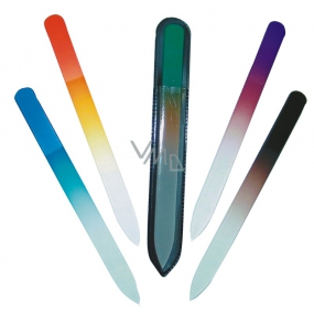 Abella Doppelseitige Glasfeile LUX 14 cm verschiedene Farben 1 Stück