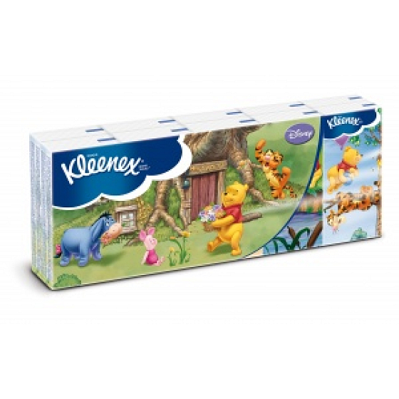 Kleenex Disney hygienische Papiertaschentücher 3 Schichten 10 x 10 Stück