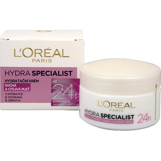 Loreal Paris Hydra Specialist Day Feuchtigkeitscreme für trockene und empfindliche Haut 50 ml