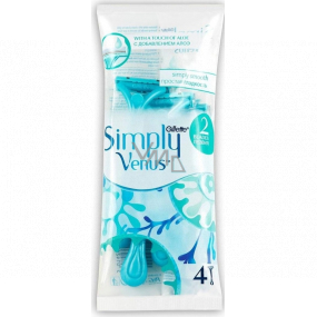 Gillette Venus Simply Comfort Rasierer mit Feuchtigkeitsstreifen 4 Stück für Frauen
