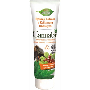 Bione Cosmetics Cannabis Kräuterbalsam mit Rosskastanie 300 ml