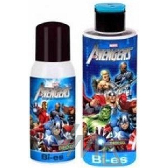 Marvel Avengers 150 ml Duschgel und Haarshampoo + 100 ml Deospray + Dose, Babykosmetik-Set