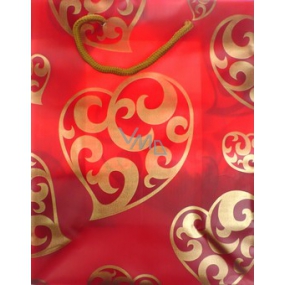Nekupto Geschenk Plastiktüte 25 x 20 x 10,5 cm Rot 1 Stück 014