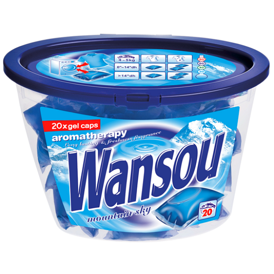 Wansou Aromatherapie Mountain Sky Gelkapseln mit einem angenehm frischen Duft von 20 Stück