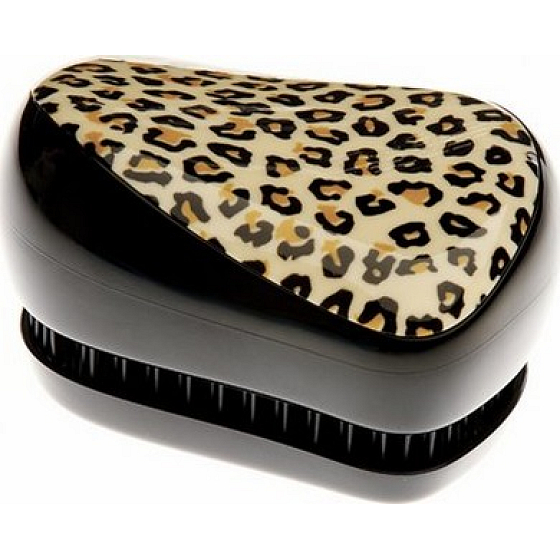 Tangle Teezer Compact Professionelle kompakte Haarbürste, Leopard
