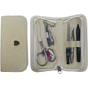 Kellermann 3 Swords Luxus Maniküre 5-teilig Fashion Materials im aktuellen modischen Material Creme 7407 F N