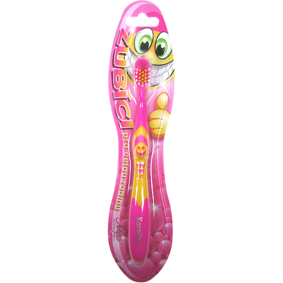 Nekupto Zubíci Zahnbürste für Kinder namens Karolína soft 1 Stück