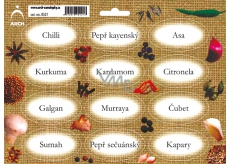Arch Jute Spice Stickers Färbung Chili - Orientalische Gewürze